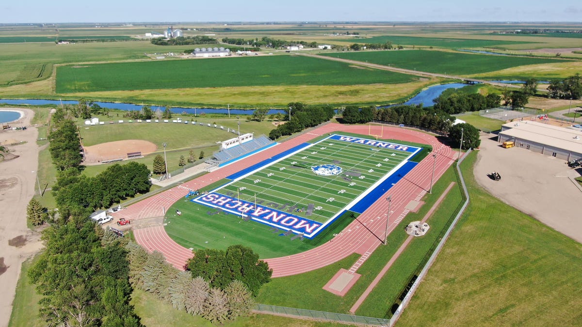 Football field in Warner gets artificial turf thanks to donations