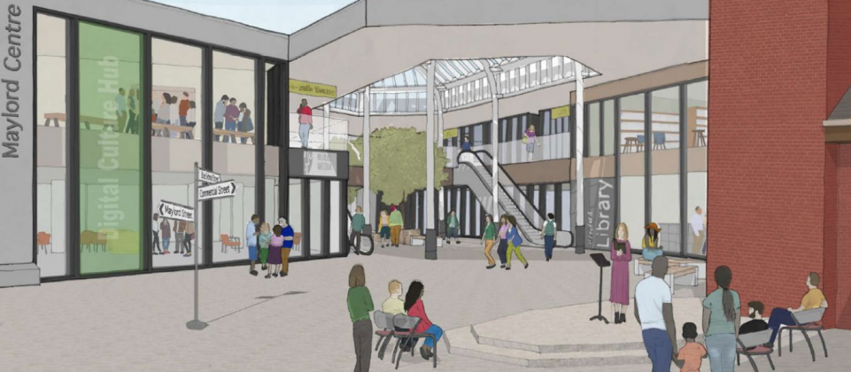NEWS | Herefordshire Council submits planning application for a new Library and Learning Resource Centre at Maylord Orchards and landscaping works in Trinity Square
